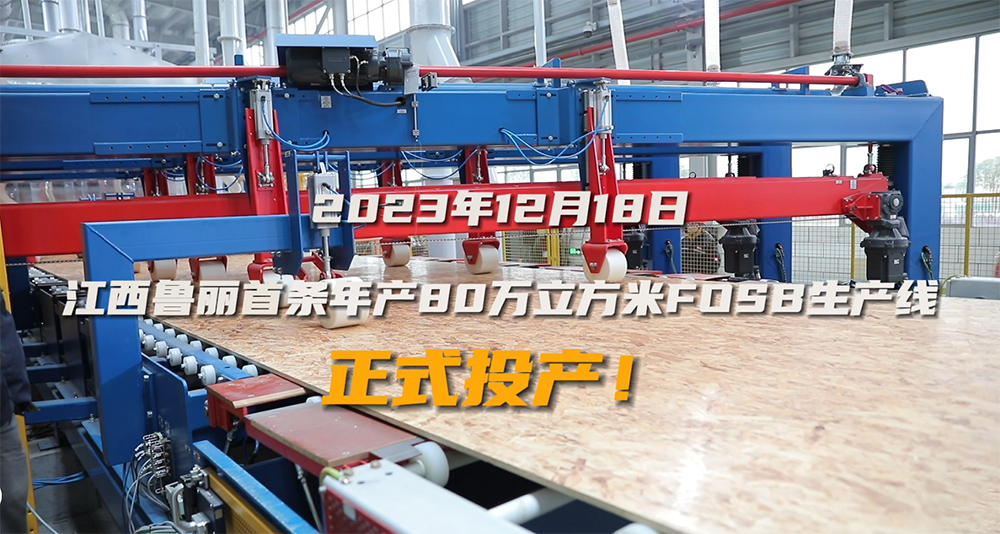 江西魯麗首條年產(chǎn)80萬(wàn)立方米FOSB生產(chǎn)線正式投產(chǎn)